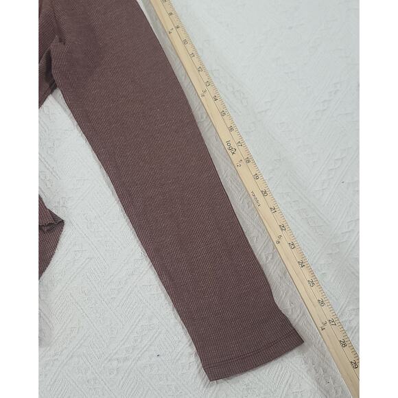 Michael Stars Bibi cowl neck top waffle knit chestnut brown Size 2X Fall Office - Picture 7 of 12